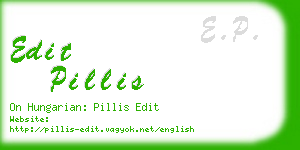 edit pillis business card